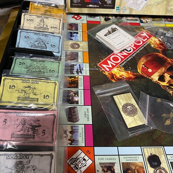 MONOPOLY DISNEY PIRATES OF THE CARIBBEAN COLLECTOR’S EDITION GAME COMPLETE - Picture 6 of 13